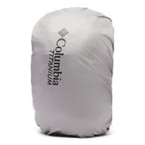 Mochila Columbia Triple Canyon color negro, diseñada para senderismo, con capacidad de 24 litros, panel trasero de malla transpirable, tirantes acolchados, cinturón ajustable, funda impermeable y compartimento compatible con hidratación.
