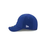 Gorra New Era azul con el logo de Los Angeles Dodgers bordado en blanco en el frente.