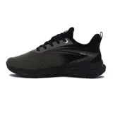 Zapatillas deportivas color caqui, con suela negra y detalles en gris.