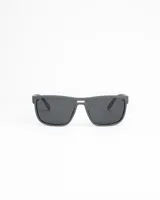 Lentes de sol con montura de diseño rectangular y puente doble, equipados con cristales polarizados con protección UV400.