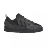 Championes adidas modelo ADI2000 de estilo urbano, color negro, con diseño de capas superpuestas en gamuza y material sintético, y suela de goma robusta.