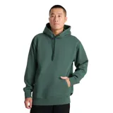 Canguro Roark modelo Bolo Fleece, de color verde, con capucha ajustable mediante cordones y bolsillo frontal tipo canguro.