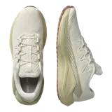Championes Salomon DRX Defy Grvl de running y trail, en color beige y tostado, diseñados con tejido de malla transpirable, tecnología Active Chassis y suela con tacos para mayor tracción en superficies mixtas.