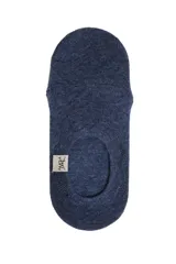 Pack de tres pares de soquetes lisos de algodón en colores gris, azul y beige.