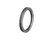 Anillo de plata 925 con circonitas negras engarzadas en toda la superficie. Diseño tipo cinta.