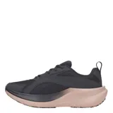 Championes de running Under Armour W Assert 11, color gris oscuro con entresuela rosa y detalles de estampa camuflada en la suela.