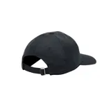 Gorra Converse estilo dad hat de color negro, con visera curva y el texto "Chuck Taylor" junto a una estrella bordados en el frente en tonos beige.