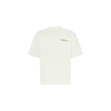 Remera Off-White modelo Type Arrow Skate T-Shirt, color verde menta, de corte holgado, mangas cortas y cuello redondo, con pequeño estampado en el pecho.
