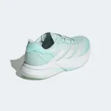 Championes de running Adidas Duramo Speed 2, color verde agua con detalles en blanco.