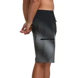 Short de baño Billabong Fluid Pro 21" de diseño largo, con estampa degradada en tonos negro y gris, y cordón ajustable en la cintura.