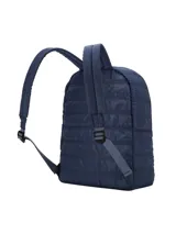 Mochila Terrano Level Up acolchada, de color verde, con diseño urbano y liviano, compartimento principal amplio, bolsillo frontal con cierre y correas regulables.