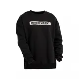 Buzo negro de cuello redondo con logo de Independent estampado en el pecho.