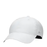 Gorra Nike modelo H86, color blanco, con diseño clásico de seis paneles, visera curva y logo de la marca bordado en el lateral.