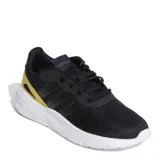 Championes Adidas Nebzed Cloudfoam Lifestyle Running para mujer, color negro con entresuela blanca y detalle dorado en el talón. Confeccionados en malla textil transpirable, cordones negros y suela con tecnología Cloudfoam.