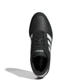 Championes Adidas Breaknet 3.0, color negro con las tres tiras blancas clásicas de la marca.
