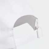 Gorra Adidas Adicolor Classic Trifolio Baseball, color blanco con logo trifolio bordado en negro.