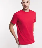 Remera basica masculina Marfinno de corte comfort, confeccionada en algodon peruano de color azul marino, con cuello redondo y mangas cortas de diseño liso.