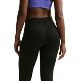Calza deportiva Nike de tiro alto, con diseño acampanado en la parte inferior y logo de la marca bordado en el lateral.
