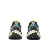 Championes de trail running Merrell Promorph color negro con detalles en turquesa, fucsia y verde lima, con entresuela gruesa moteada y suela Vibram.