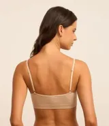 Kit de dos soutienes sin copa y sin aro, confeccionados en tejido seamless de poliamida. Presentan breteles finos ajustables y diseño básico para mayor comodidad.
