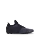 Championes de fútbol Umbro Flash TF para hombre, color negro, con capellada de PU y suela de caucho con tapones pequeños para césped sintético.