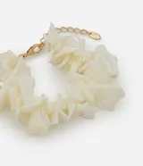 Pulsera con gravas y cierre de trancadero, con baño light gold.