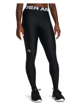 Calza deportiva negra Under Armour HeatGear® Authentics Legging, con cintura elástica con logo de la marca.