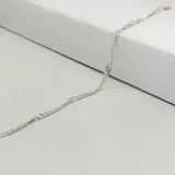 Pulsera de plata 925 con eslabones retorcidos tipo Singapur.