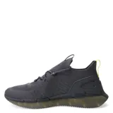Championes deportivos Topper modelo Styl, de tejido tipo knit en color gris oscuro. Presentan ajuste con cordones, detalle de logo en amarillo neón en la lengüeta y suela de goma con diseño flexible y traslúcido.