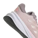 Championes Adidas Response color rosa claro con detalles en rosa metalizado y suela blanca con detalles en rosa. Ideales para running.