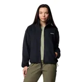 Campera de polar Columbia, modelo Sequoia Grove, en color negro. Presenta cuello alto, cierre frontal completo, bolsillos laterales con cierre y puños elásticos para mayor protección contra el frío.