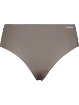 Colaless de talle alto Calvin Klein, confeccionada en microfibra elástica con diseño sin costuras y bordes limpios para un acabado invisible. Presenta el logo de la marca estampado en la parte superior derecha.