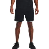 Short deportivo Under Armour Vanish Woven negro, de tejido ligero y resistente, con cintura elástica con logo de la marca y calza interior incorporada.