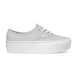 Championes Vans Authentic Stackform color gris con plataforma blanca de 34 mm.
