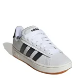 Championes Adidas Grand Court Alpha 00S de mujer, color gris claro con las tres tiras clásicas en negro y suela de goma.