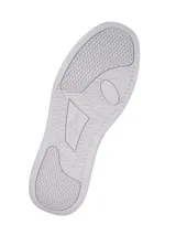 Championes Under Armour UA Tempo de color blanco, con parte superior de cuero sintético y suela cupsole de goma. Diseño urbano inspirado en el básquetbol con detalles de logotipos en relieve en los laterales.