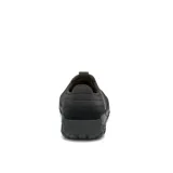 Zapatillas Caterpillar Hex + Slip On negras sin cordones, con capellada de gamuza recubierta de PU, forro de malla interior hecho con residuos industriales 100% reciclados, plantilla moldeada de espuma de PU, suela de goma duradera y con gran tracción y construcci

