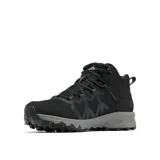 Calzado de trekking Columbia modelo Peakfreak II Mid Outdry, de caña media, color negro con suela gris. Confeccionado con malla transpirable y tecnología impermeable OutDry.