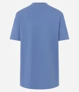 Remera azul con estampado de Garfield y Odie.