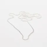 Cadena de eslabones finos tipo bolita, fabricada en plata 925.