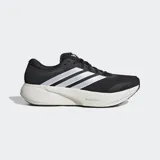 Championes de running Adidas Supernova Rise 3, color negro con detalles en blanco. Presentan exterior técnico Primeweave, mediasuela Dreamstrike+ para mayor amortiguación y suela Lighttraxion para un agarre óptimo.