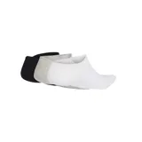 Pack de tres pares de medias invisibles Adidas Sportswear Thin&Light, con diseño ligero y refuerzo en el arco plantar. Incluye un par negro, un par gris melange y un par blanco, cada uno con el logo de la marca en la puntera.