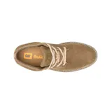 Bota acordonada color marrón de cuero con forro de malla de nylon suave y transpirable, plantilla de espuma acolchada y suela de goma duradera para tracción.