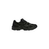 Championes Asics modelo Gel-1130, completamente en color negro con detalles en gris grafito, capellada de malla transpirable y refuerzos sintéticos.