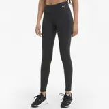Calza larga de entrenamiento Puma Performance para mujer, color negro, con tecnología dryCELL para absorción de la humedad y costuras planas.