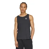 Musculosa de algodón acanalado en color negro, con cuello redondo y logo de Adidas Originals bordado en blanco en el pecho.