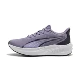 Championes de running Puma modelo Dasher Lite, color lila con detalles en violeta oscuro y suela blanca con tecnología PUMALITE.