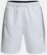 Short deportivo blanco de microfibra con cintura elástica y bolsillos laterales.