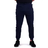 Pantalón deportivo Diadora de corte ajustado, confeccionado en felpa, con cintura elástica con cordón de ajuste, bolsillos laterales con cierre y puños elásticos en los tobillos.