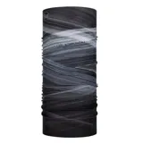 Bufanda tubular multifuncional Buff, modelo Original Speed Graphite, con diseño de trazos abstractos en tonos grises y negros.